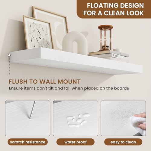 Floating Shelves for Wall, Wall Mounted Wood Shelves - Image 5