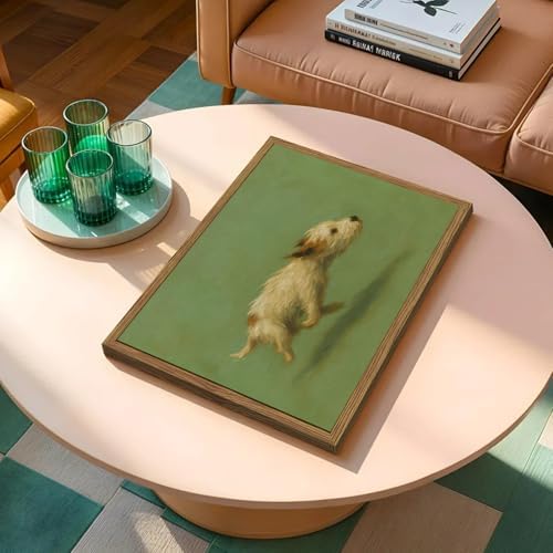 Funny Dog with Zoomies Wall Art Cute Terrier Dog Running Wall Decor Picture - Image 3
