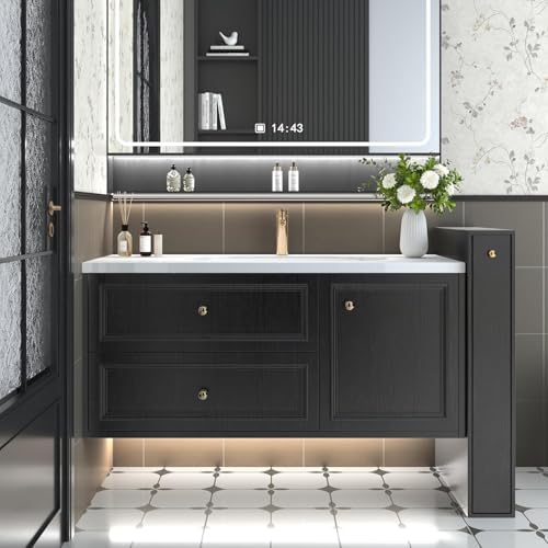 Abyssaly Black Wood Contact Paper Peel and Stick Wallpaper - Image 6