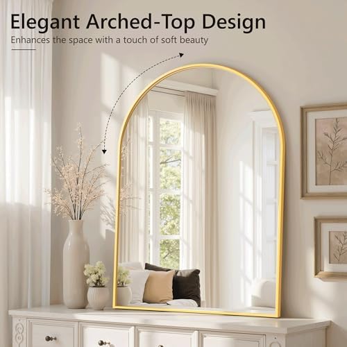 Arched Bathroom Mirror for Wall - Image 5
