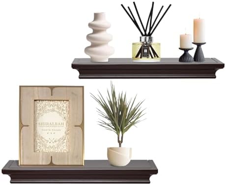 AHDECOR Elegant Floating Shelves, Decorative Wall Shelves by AHDECOR