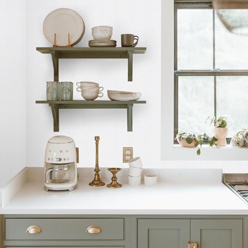 White Foam Cotton Peel and Stick Wallpaper 17.3"x472" Modern Thick Textured - Image 3