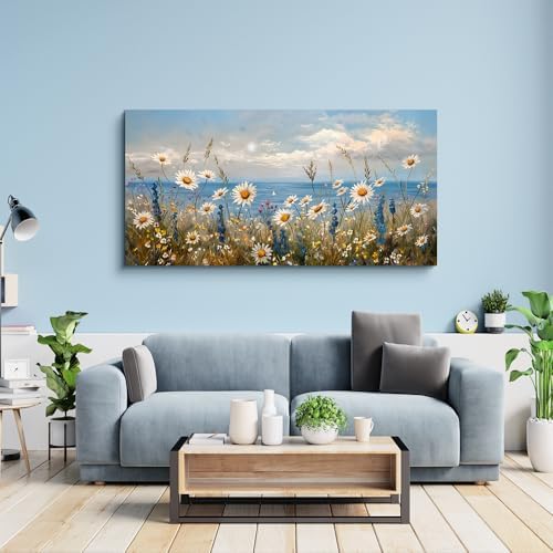 Wapluam Large Canvas Wall Art for Living Room Blue Ocean Wall Decor For Bedroom - Image 2