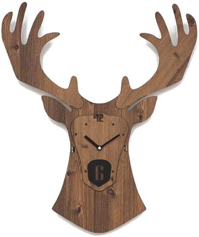 Stephanie Imports Modern Minimalist Reindeer Light Wall Clock by StephanieImports