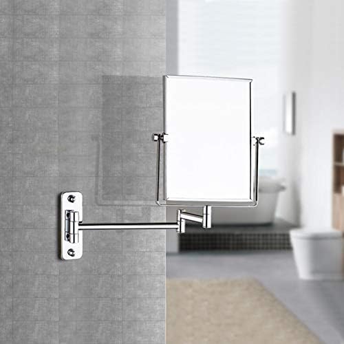 QiMH 3X Magnifying Wall Mounted Vanity Makeup Mirror | Rectangular 8x6 Inch - Image 7