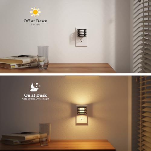 JandCase LED Night Light, Night Lights Plug into Wall Dusk to Dawn Sensor - Image 2