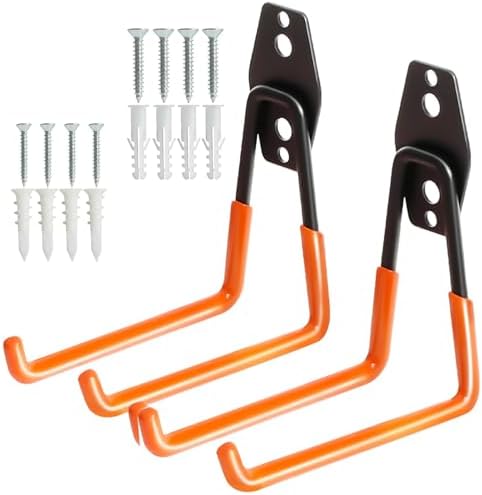 2 Pack Heavy Duty Wall Hook for Hanging, Garage Tool Organizer Wall Mount by Unknown