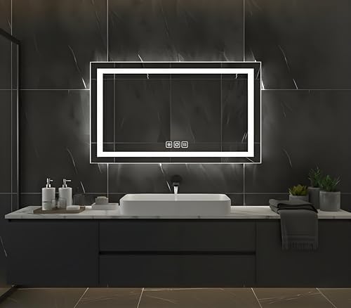 FLJ 40X24 inch Rectangular LED Bathroom Mirror by FLJLEDBathroomMirror