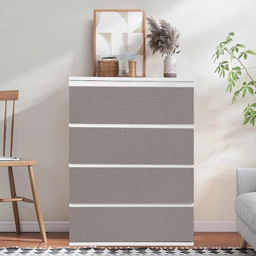 Grasscloth Peel and Stick Wallpaper 23.6"X480.3" Brown Contact Paper - Image 2