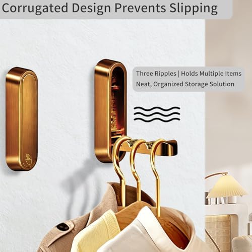 Foldable Wall Hooks, 40lb Heavy Duty, Zinc Alloy, 2 Pack - Image 3