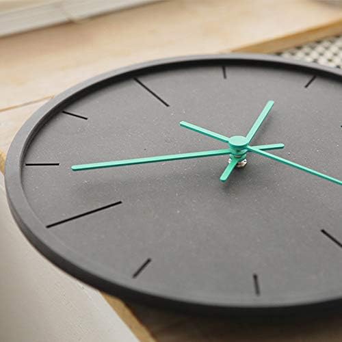 Stephanie Imports Modern Minimalist Dark Concrete Silent Wall Clock - Image 4