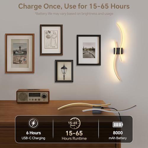 Wireless Wall Sconces Set of Two - Image 6