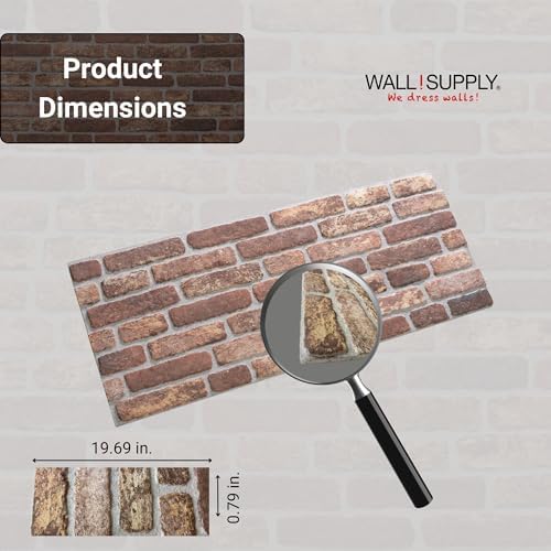 Wall!Supply 3D Wall Panels – Faux Brick, Bedroom & Office – Easy DIY - Image 5