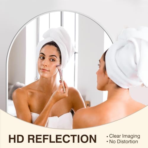 FICTOR 30" x 32" Arched Bathroom Vanity Mirror - Image 3