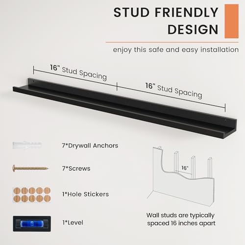 Picture Ledge Shelf, Floating Shelves - Image 5