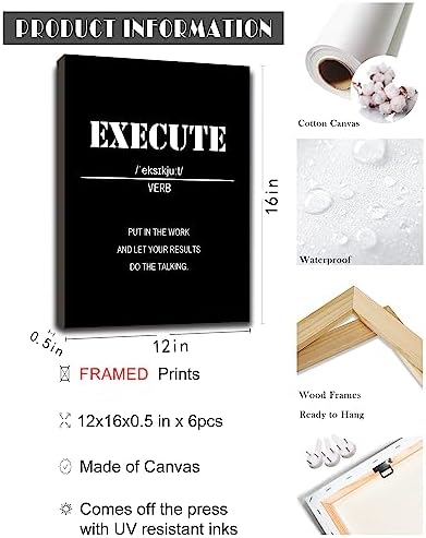  Inspirational Office Wall Art Motivational Wall Decor  - Image 2