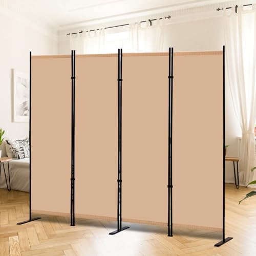 RANTILA 4 Panel Room Divider, 6 FT Folding Privacy Screen - Image 6