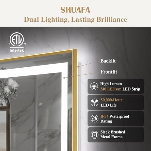 40X32 Inch LED Bathroom Mirror - Image 4