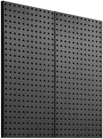 VEVOR Metal Pegboard Panels, 2 Panels, Heavy Duty Steel Peg Board Wall Organizer by VEVOR