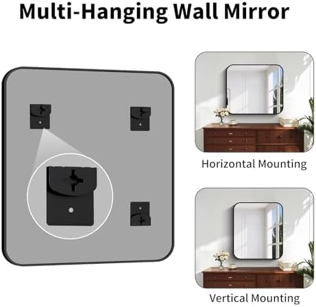 Koonmi Bathroom Wall Mirror, 28x32 Inch Large Vanity Mirror - Image 5