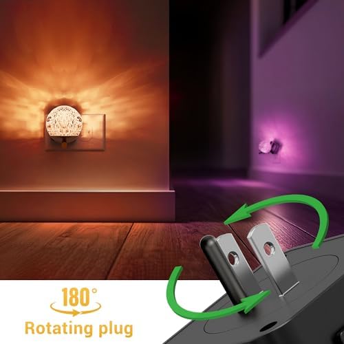L LOHAS LED Night Lights Plug Into Wall 2 Pack, Dusk to Dawn Sensor - Image 3