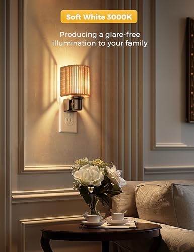 L LOHAS LED Night Lights Plug into Wall, Plug in Night Light Dimmable 100LM - Image 5