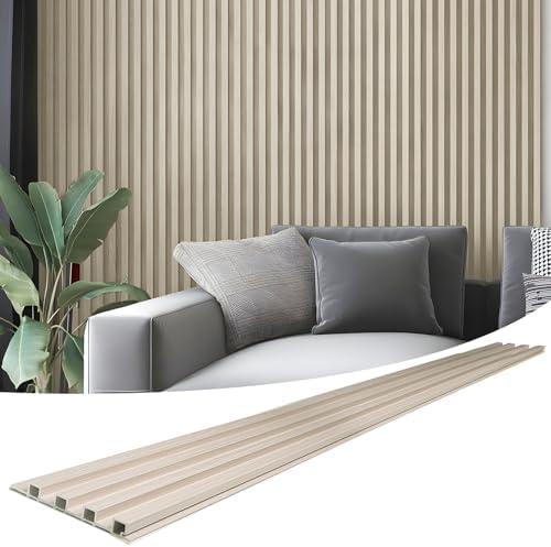 Art3d 96" x 6" WPC Slat Wall Paneling by Art3d