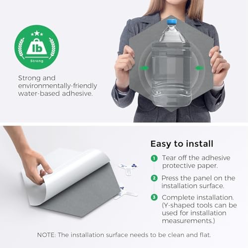 Self-Adhesive Acoustic Panels, 2nd Generation Sound Absorbing Panel, - Image 4