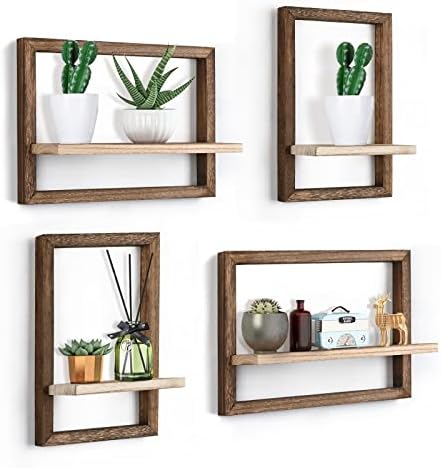 idee-home Floating Shelves for Wall Set of 4 Decorative Hanging Shelf by idee-home