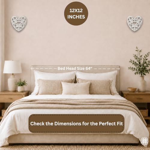 JFY Designs Charity Hand Carved Wood Medallion Wall Panels Bedroom Décor - Image 3