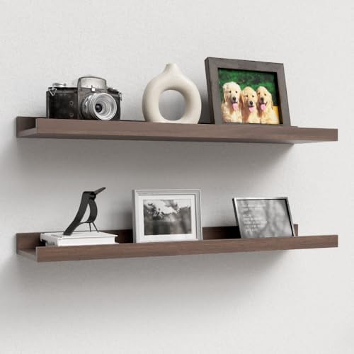 Boswillon Floating Shelves Set of 2, Long Wall Shelf by Boswillon