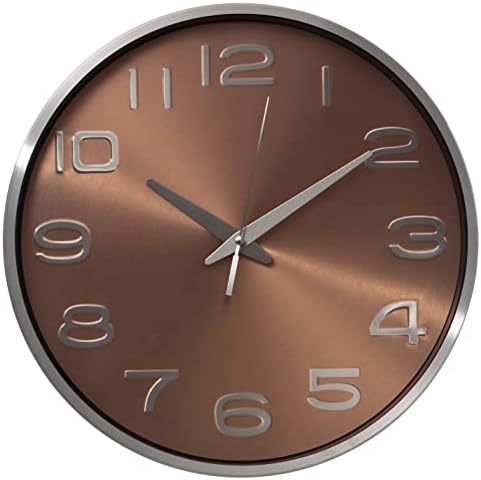 Modern Decorative Aluminum Round Wall Clock by Clockswise