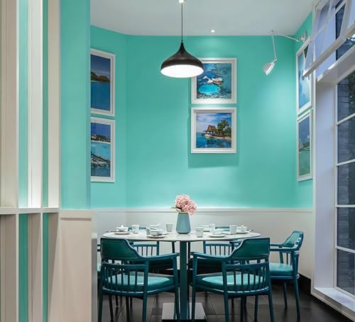 Dimoon 393.7''x17.7''Mint Green Peel and Stick Wallpaper Contact Paper Modern - Image 7
