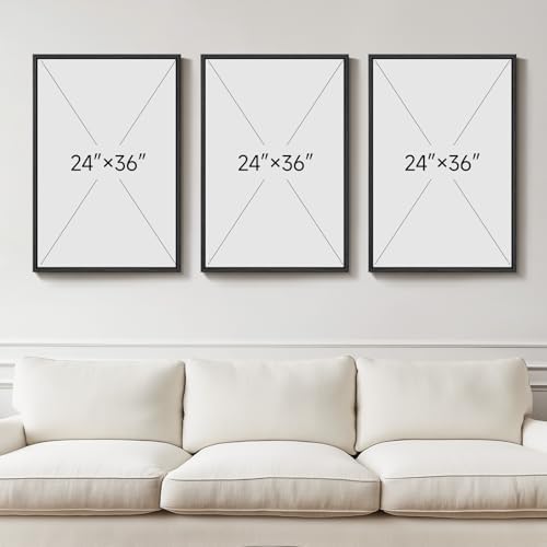 Large Framed Green White Abstract Wall Art - Image 5