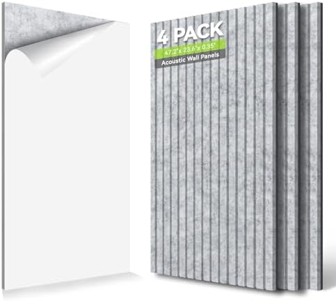 V-Groove Slatted Acoustic Wall Panels 31.2 Sq Ft by AKK-ART