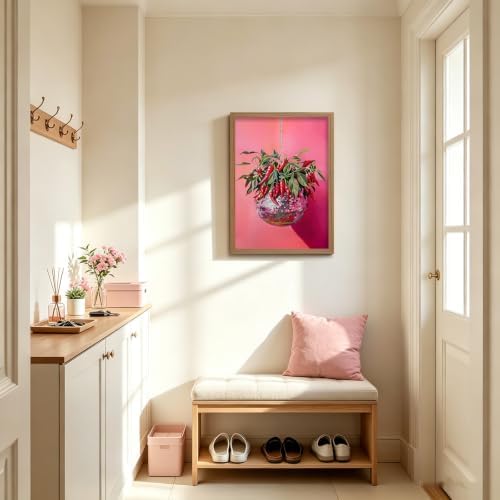 Funny Framed Wall Art Chili Disco Ball Funky Kitchen Print Wall Decor - Image 3