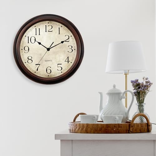KECYET Wall Clocks Battery Operated Silent Small Vintage - Image 6