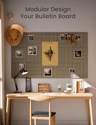 Fluxynara 48" x 36" Large Felt Bulletin Board，Christmas Brown-1 - Image 5