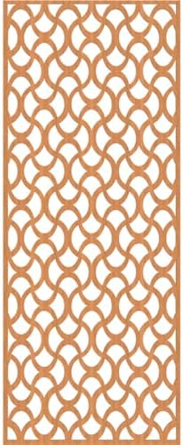 25 3/8"W x 64 3/8"H x 3/8"T Resort Decorative Fretwork Wood Wall Panels - Image 2