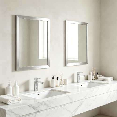 Rectangular Wall Mirror 20x16 Inch Bathroom Mirror - Image 3