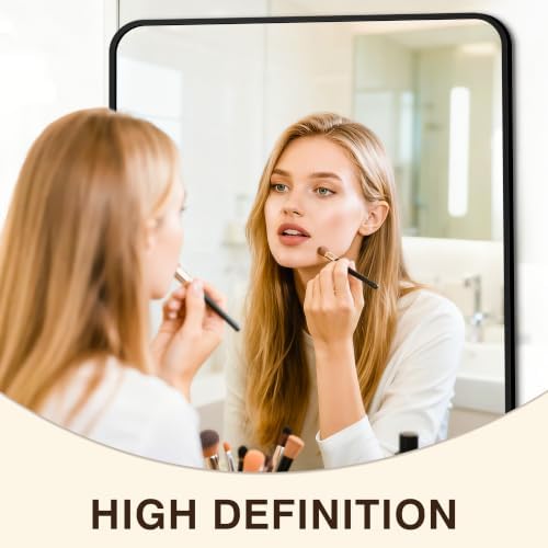 Vanity Bathroom Mirror, 36”x24” Black Bathroom Mirror - Image 3