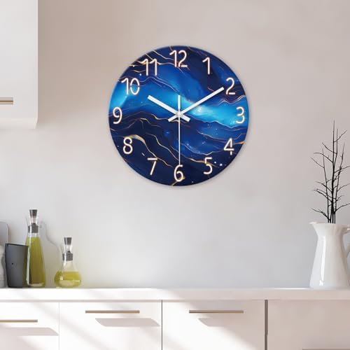 Glass Wall Clocks Battery Operated 12 Inch - Image 3