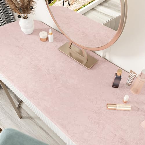 Wallercity Coral Pink Velvet Wallpaper Peel and Stick Soft Luxury Pink Flocking - Image 2