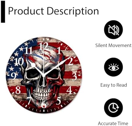 Battery Operated Quartz Wall Clocks Non-Ticking Silent Modern Wall Clocks - Image 5