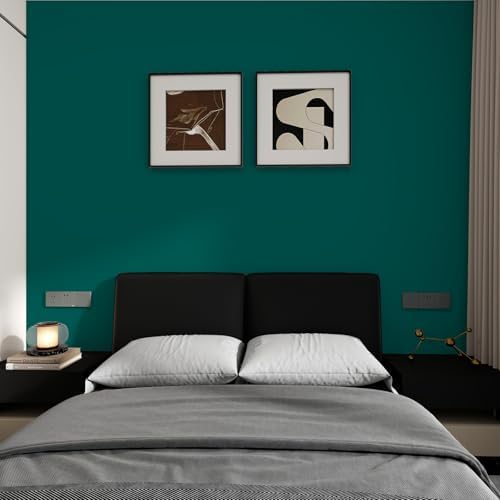 Green Peel and Stick Wallpaper 15.7"x118" Solid Colour Contact Paper Modern - Image 6