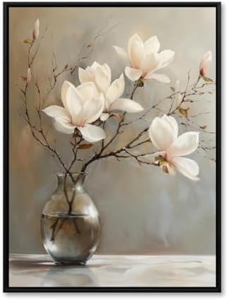 daktenn Floral Canvas Wall Art Bathroom Wall Art Pictures Wall Decor Home Decor by DakTennWallArt