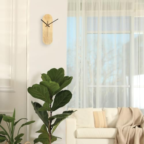 Maple Oval Wall Clock, Modern Minimalist, Chaos & Wit - Image 4