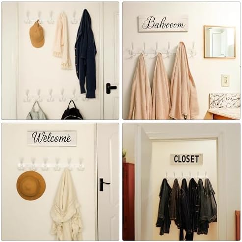Dseap Coat Rack Wall Mount 24 Inch, Heavy Duty 12-Gauge Base vs Flimsy 1mm - Image 6