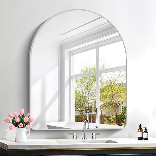 FORBATH Arched Bathroom Mirror 30x36 Inch, Arch Wall Mirror by AvaMalis