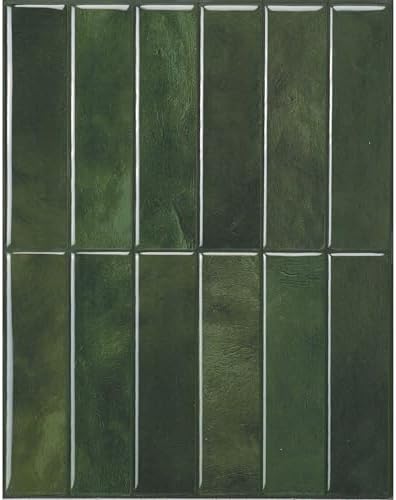 Smart Tiles Peel and Stick backsplash, Stacked Forest Green by SmartTiles-OriginalPeelandStickBacksplashTiles